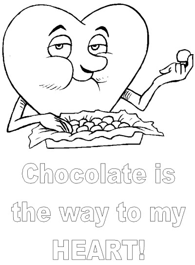 Valentine's Day coloring page