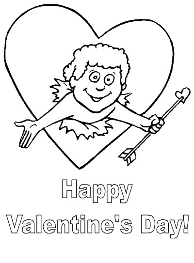 Valentine's Day coloring page