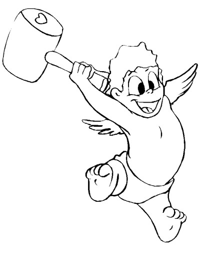 Valentine's Day coloring page