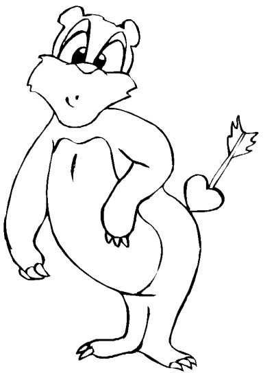 Valentine's Day coloring page