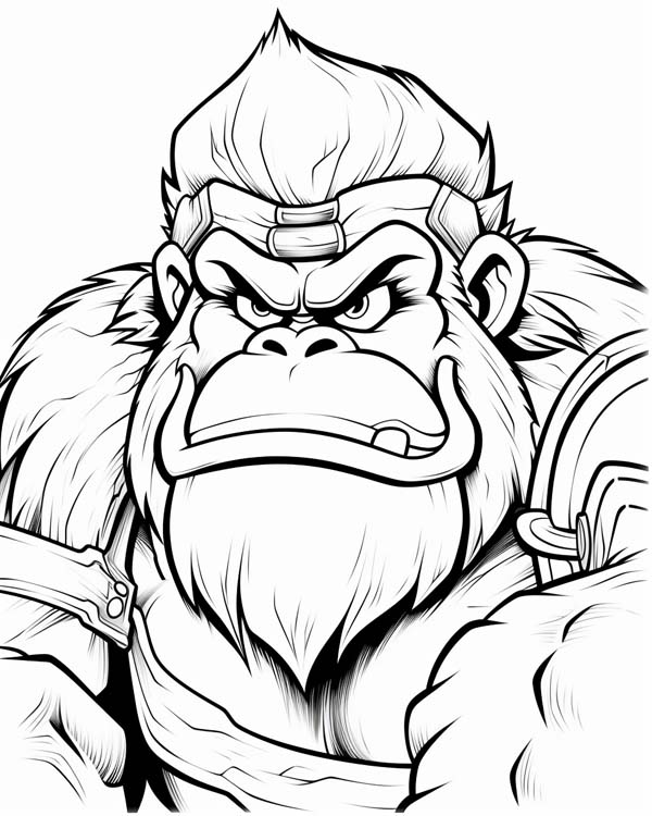 Donkey Kong coloring page