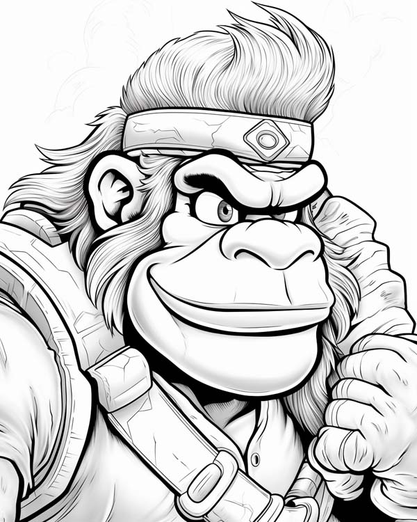 Donkey Kong coloring page