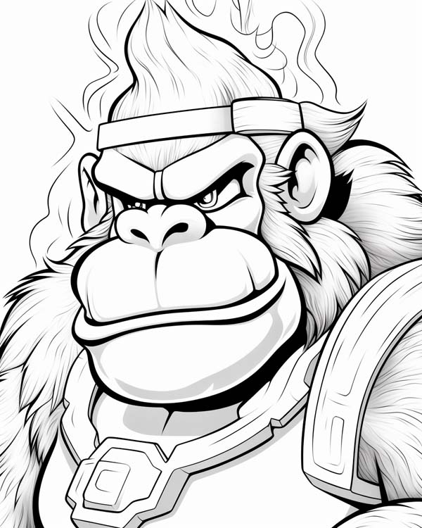 Donkey Kong coloring page