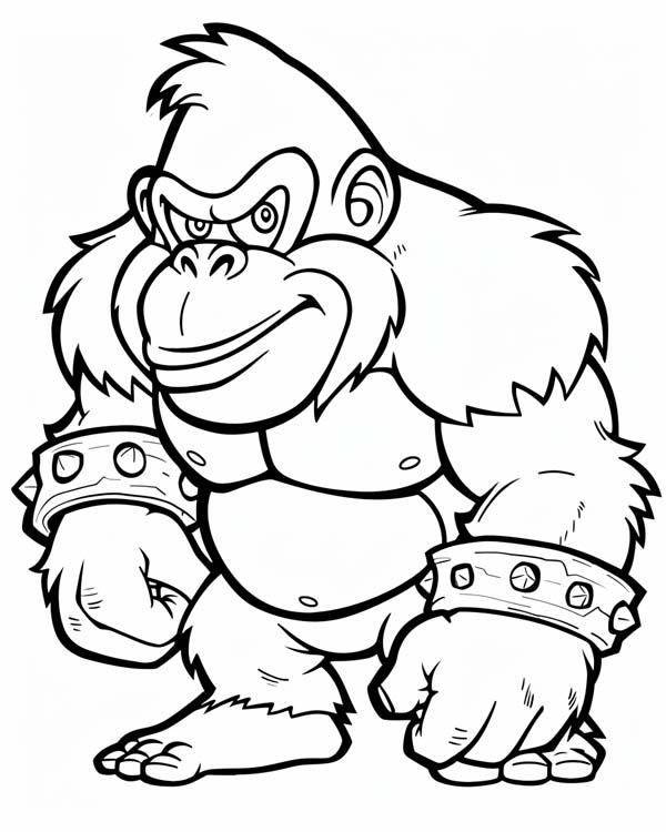 Donkey Kong coloring page