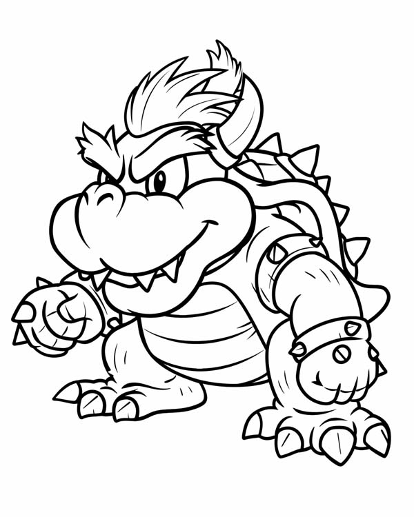 Bowser coloring page