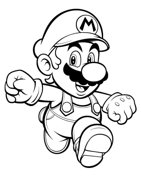 Mario Brothers coloring page