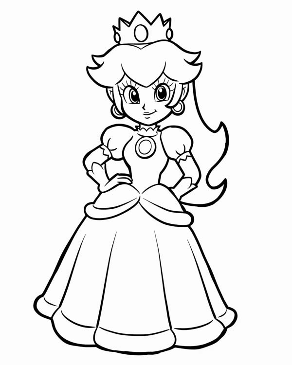 Princess Peach coloring page