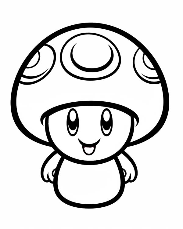 Toad coloring page