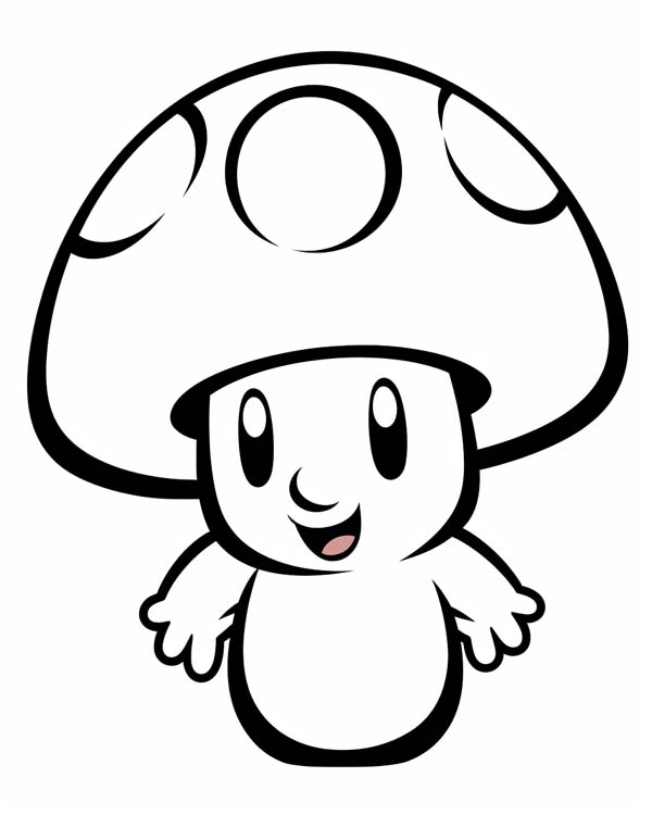 Toad coloring page