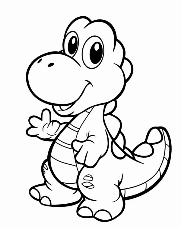 Yoshi coloring page