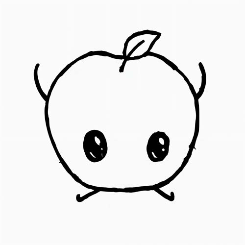 Stardew Valley coloring page of a Junimo