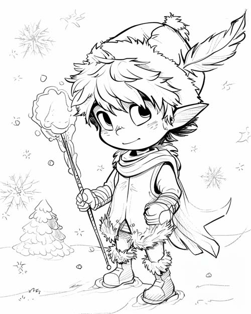 Jack Frost coloring page