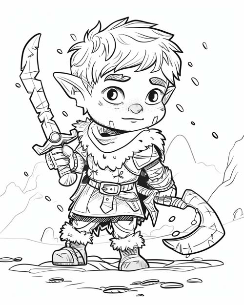 Jack Frost coloring page
