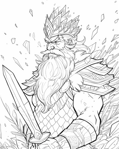King Frost coloring page