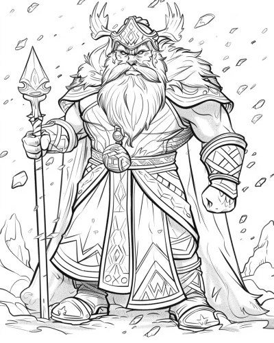 King Frost coloring page