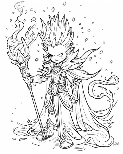 Prince Frost coloring page