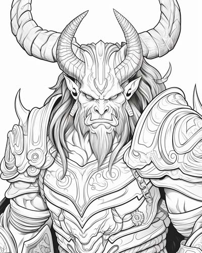 World of Warcraft burning-legion coloring page