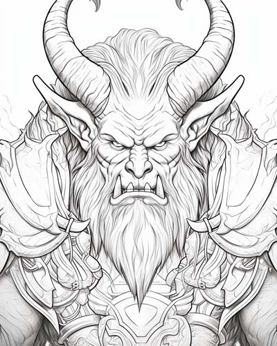 World of Warcraft burning-legion coloring page