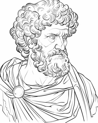 Marcus Aurelius coloring page