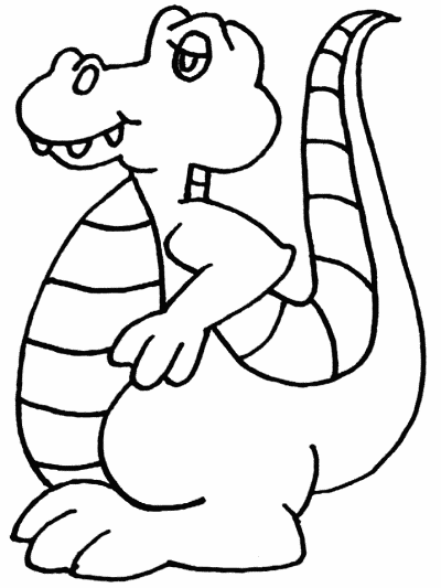 alligator coloring page