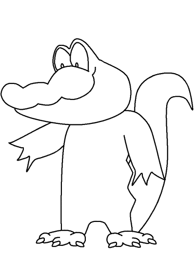 alligator coloring page