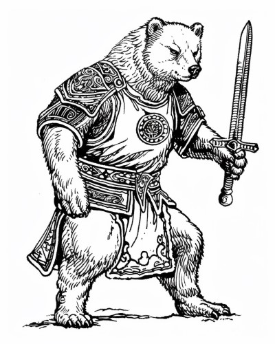 Jean de l'Ours coloring page