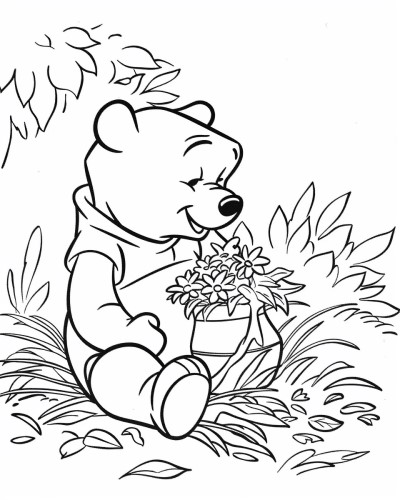 winnie the pooh coloring page