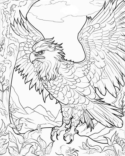eagle coloring page