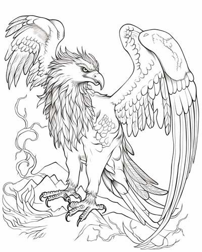 eagle coloring page