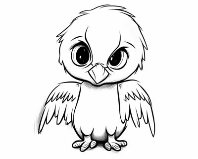 vulture coloring page