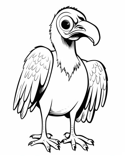 vulture coloring page