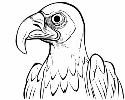 vulture coloring page