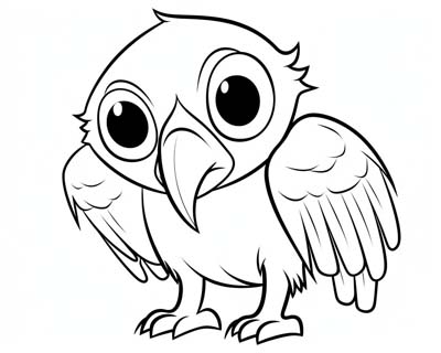 vulture coloring page