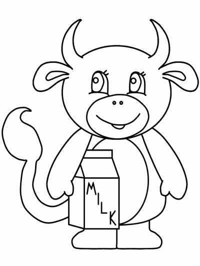 cow coloring page