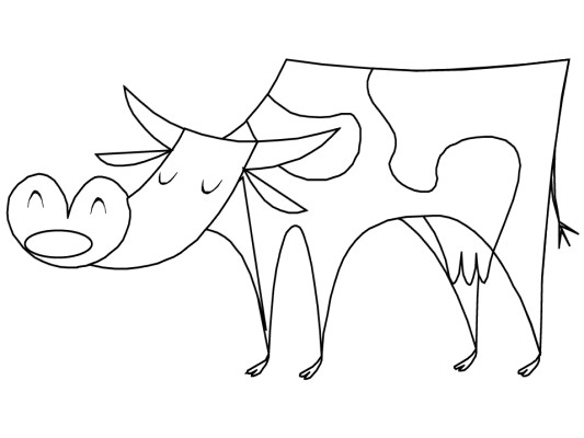 bull coloring page