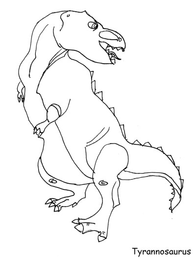 Tyrannosaurus Coloring Page