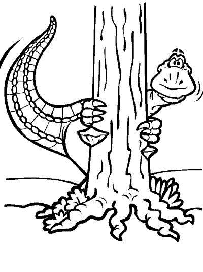 cartoon dinosaur coloring pages