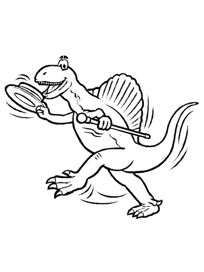 spinosaurus dinosaur coloring page