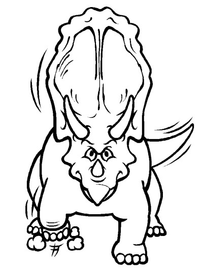 torosaurus dinosaur coloring pages
