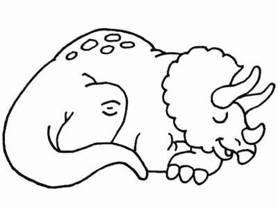 Triceratops Coloring Page