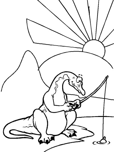 cartoon dinosaur coloring pages
