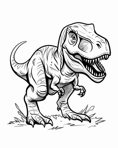 Tyrannosaurus Rex coloring page