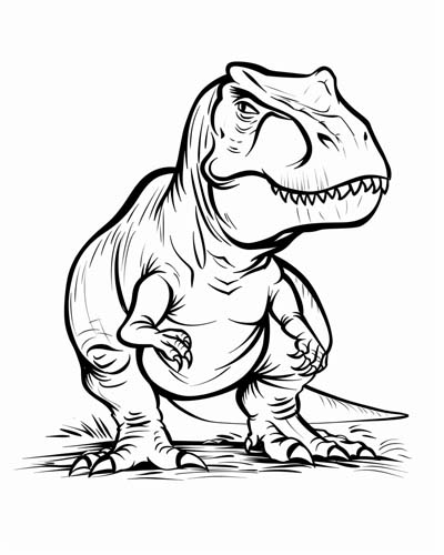 Tyrannosaurus Rex coloring page