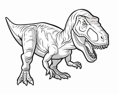 Tyrannosaurus Rex coloring page