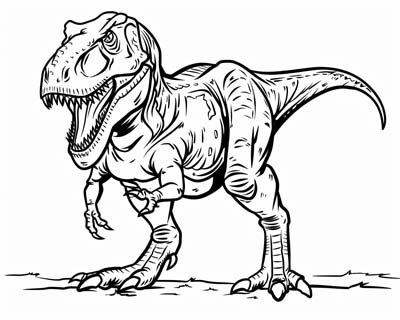 Tyrannosaurus Rex coloring page