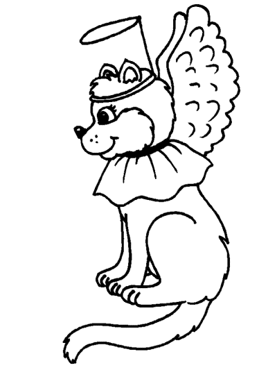 christmas angel coloring page