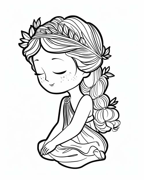 cute Esther coloring page