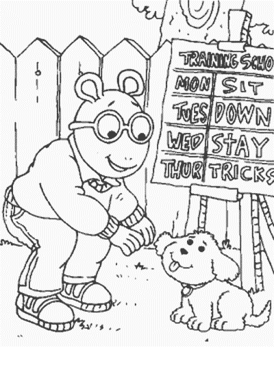 Arthur coloring page
