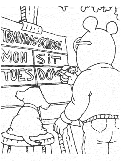 Arthur coloring page