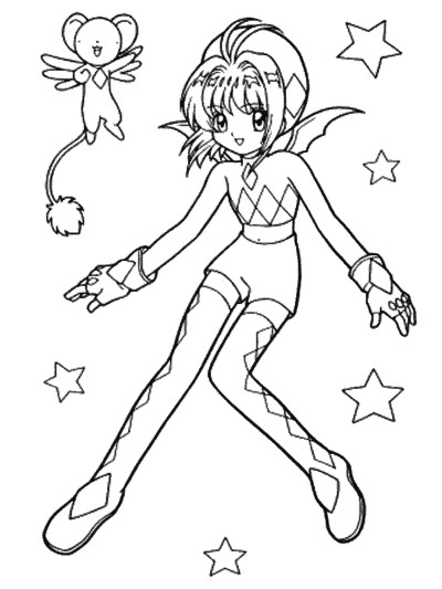Cardcaptors coloring page